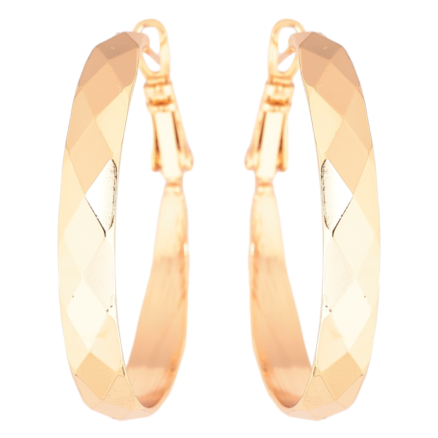 Серьги Xuping Позолота 18K кольца (конго) Декоративный узор ø 3.5см фото №1 Серьги Xuping Позолота 18K кольца (конго) Декоративный узор ø 3.5см фото №1