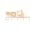 Серьги Xuping Позолота 18K английский замок Инкрустация кристаллами фото №2 Серьги Xuping Позолота 18K английский замок Инкрустация кристаллами фото №2
