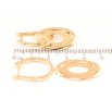 Серьги Xuping Позолота 18K английский замок Овальные подвески 2 в 1 фото №2