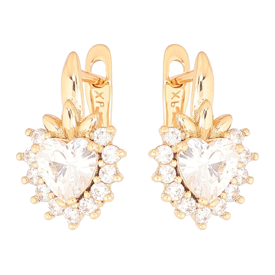 Серьги Xuping Позолота 18K английский замок Кристальные ягодки фото №1