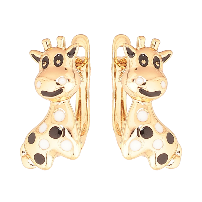 Серьги Xuping Позолота 18K английский замок Жирафы фото №1 Серьги Xuping Позолота 18K английский замок Жирафы фото №1