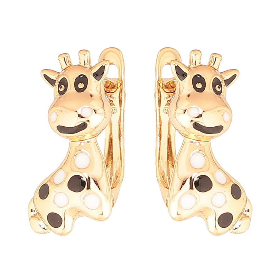 Серьги Xuping Позолота 18K английский замок Жирафы фото №1 Серьги Xuping Позолота 18K английский замок Жирафы фото №1