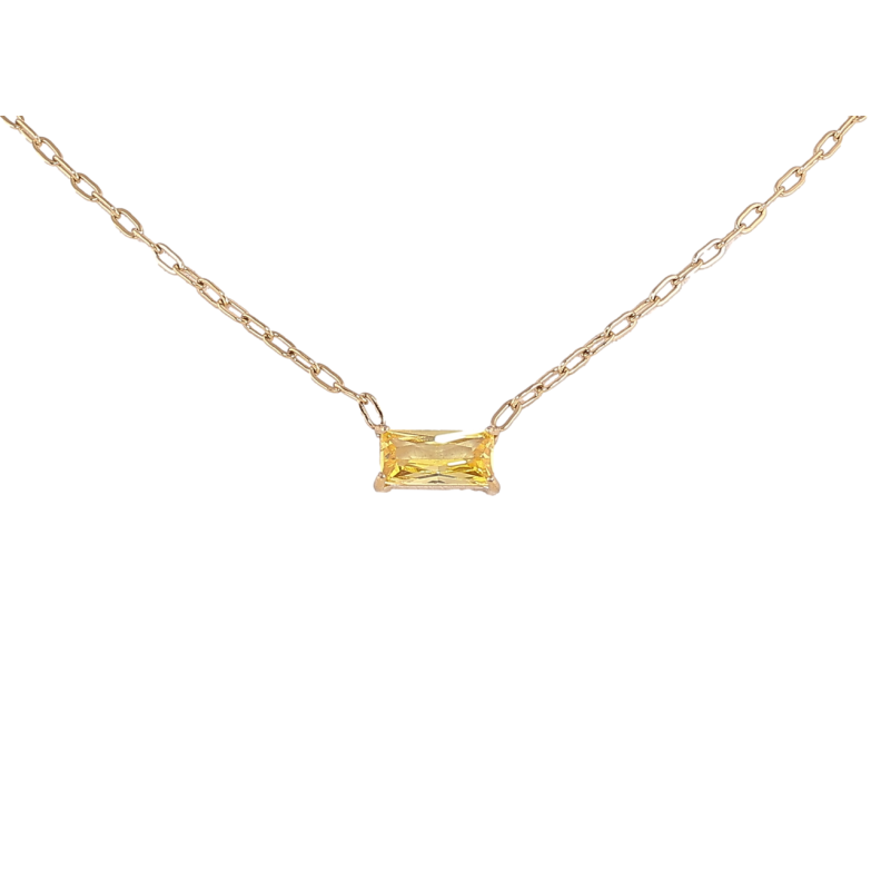 Подвеска на цепочке Xuping ТТМ Stainless Steel цвет 14К Желтый кристалл длинна 45-50см х 1.5мм фото №1 Подвеска на цепочке Xuping ТТМ Stainless Steel цвет 14К Желтый кристалл длинна 45-50см х 1.5мм фото №1