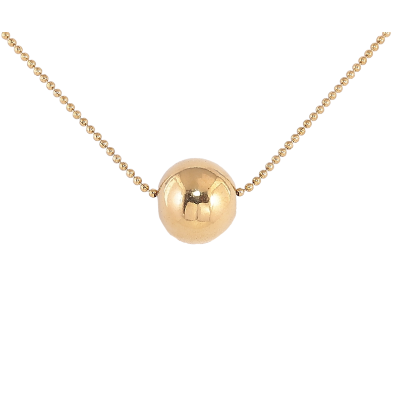 Подвеска на цепочке Xuping ТТМ Stainless Steel цвет 14К Шарик, ø 12мм длинна 45-50см х 2мм фото №1 Подвеска на цепочке Xuping ТТМ Stainless Steel цвет 14К Шарик, ø 12мм длинна 45-50см х 2мм фото №1