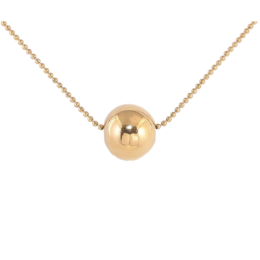 Подвеска на цепочке Xuping ТТМ Stainless Steel цвет 14К Шарик, ø 12мм длинна 45-50см х 2мм фото №1 Подвеска на цепочке Xuping ТТМ Stainless Steel цвет 14К Шарик, ø 12мм длинна 45-50см х 2мм фото №1