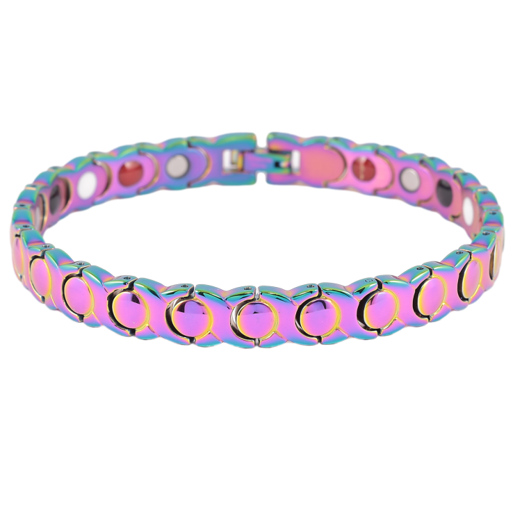 Браслет Xuping ТТМ Stainless Steel цвет Хамелеон Декоративный узор с магнитами внутри размер 22см х 9мм фото №16 Браслет Xuping ТТМ Stainless Steel цвет Хамелеон Декоративный узор с магнитами внутри размер 22см х 9мм фото №16