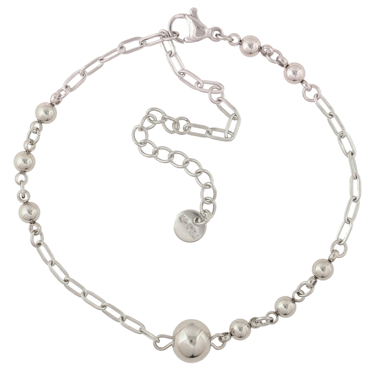 Браслет Xuping ТТМ Stainless Steel цвет Родий Цепочка Комбинированное плетение с доп.цеп 19-26см х 3-8мм фото №19 Браслет Xuping ТТМ Stainless Steel цвет Родий Цепочка Комбинированное плетение с доп.цеп 19-26см х 3-8мм фото №19