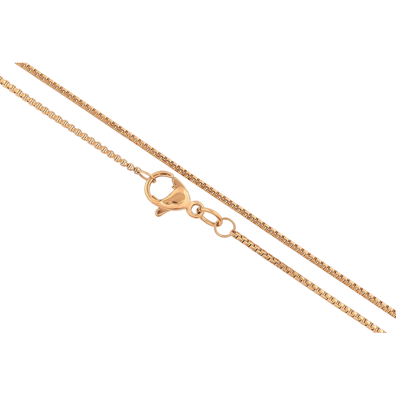 Цепочка Xuping ТТМ Stainless Steel цвет 18К Плетение Венецианское длина 45см х 1мм фото №1 Цепочка Xuping ТТМ Stainless Steel цвет 18К Плетение Венецианское длина 45см х 1мм фото №1