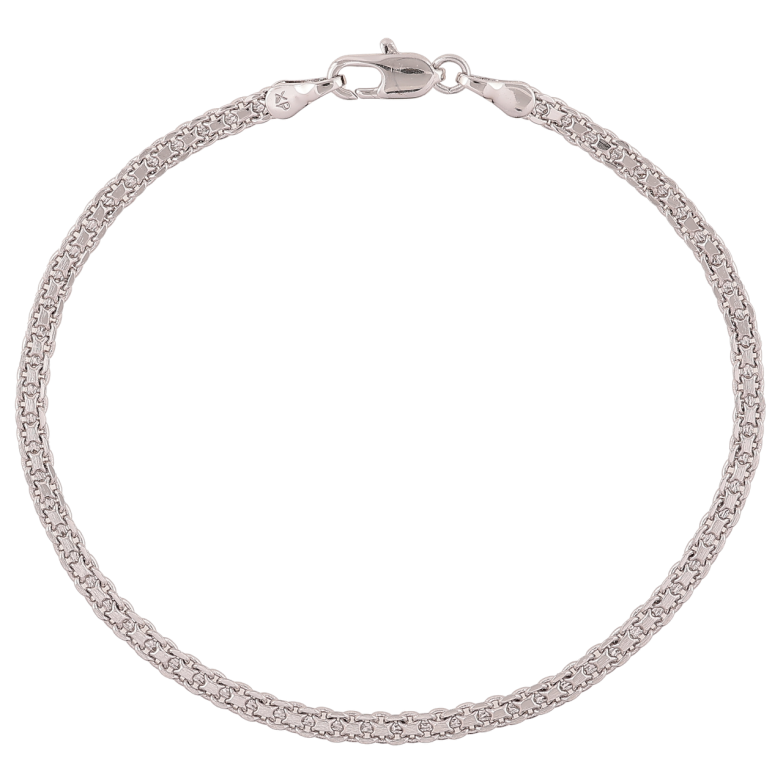 Браслет Xuping Родий Цепочка Итальянский Бисмарк длинна 19см х 3мм фото №1 Браслет Xuping Родий Цепочка Итальянский Бисмарк длинна 19см х 3мм фото №1