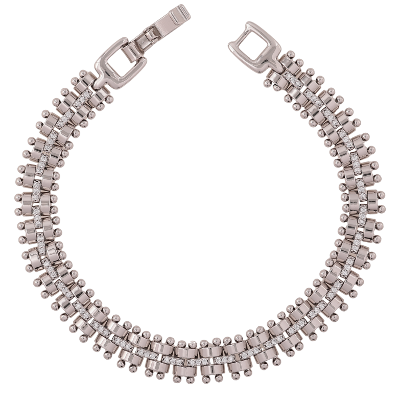 Браслет Xuping Родій «Фантазійне плетіння» довжина 19см х 9мм фото №1 Браслет Xuping Родій «Фантазійне плетіння» довжина 19см х 9мм фото №1