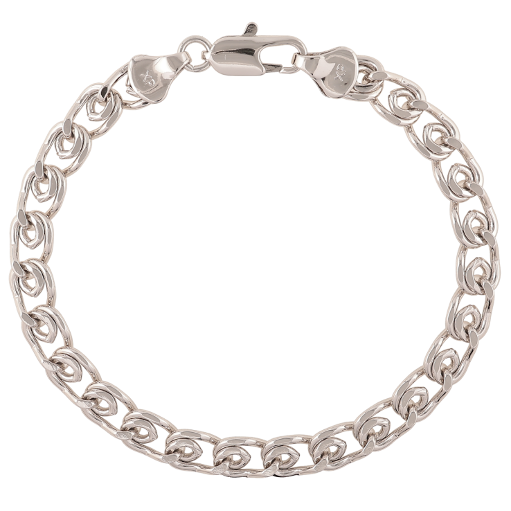 Браслет Xuping Родий Цепочка плетение Лав длинна 19см х 6мм фото №19 Браслет Xuping Родий Цепочка плетение Лав длинна 19см х 6мм фото №19