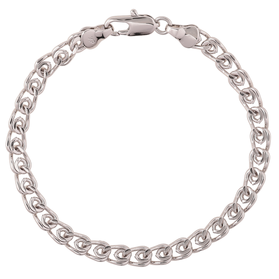 Браслет Xuping Родий Цепочка плетение Лав длинна 19.5см х 5мм фото №1 Браслет Xuping Родий Цепочка плетение Лав длинна 19.5см х 5мм фото №1