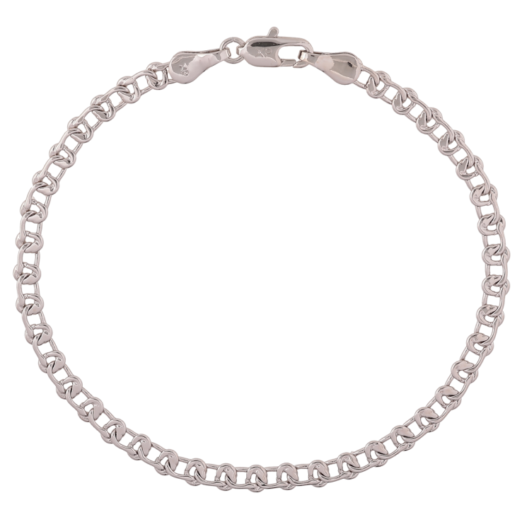 Браслет Xuping Родий Цепочка плетение Узел длинна 19см х 3.5мм фото №11 Браслет Xuping Родий Цепочка плетение Узел длинна 19см х 3.5мм фото №11