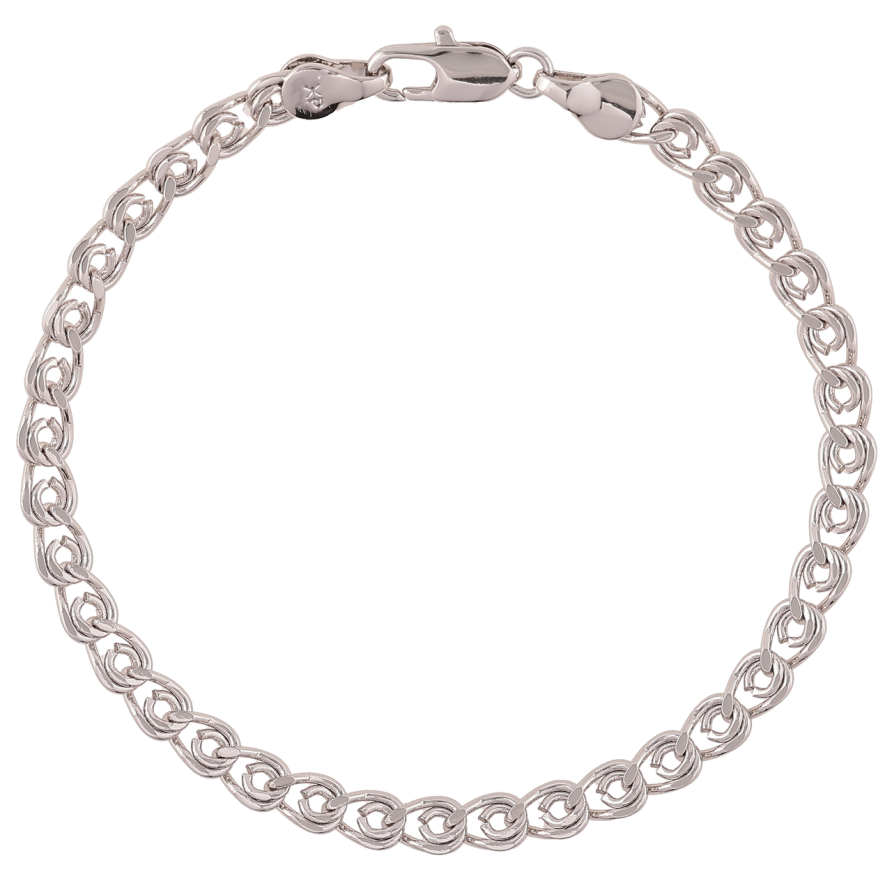 Браслет Xuping Родий Цепочка плетение Лав длинна 19см х 5мм фото №1 Браслет Xuping Родий Цепочка плетение Лав длинна 19см х 5мм фото №1