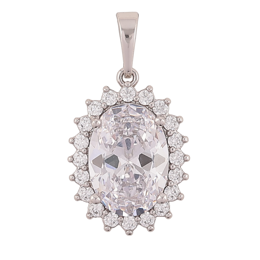 Кулон Xuping Родий Кристальный блеск для цепочки до 6мм фото №1