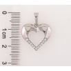 Кулон Xuping Родій «Сердечко з кристалами» для ланцюжка до 6мм фото №2