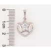 Кулон Xuping Родій «Зірка в сердечку з кристалами» для ланцюжка до 6мм фото №2 Кулон Xuping Родій «Зірка в сердечку з кристалами» для ланцюжка до 6мм фото №2