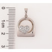Кулон Xuping Родий Узор с сердечком для цепочки до 5мм фото №2 Кулон Xuping Родий Узор с сердечком для цепочки до 5мм фото №2