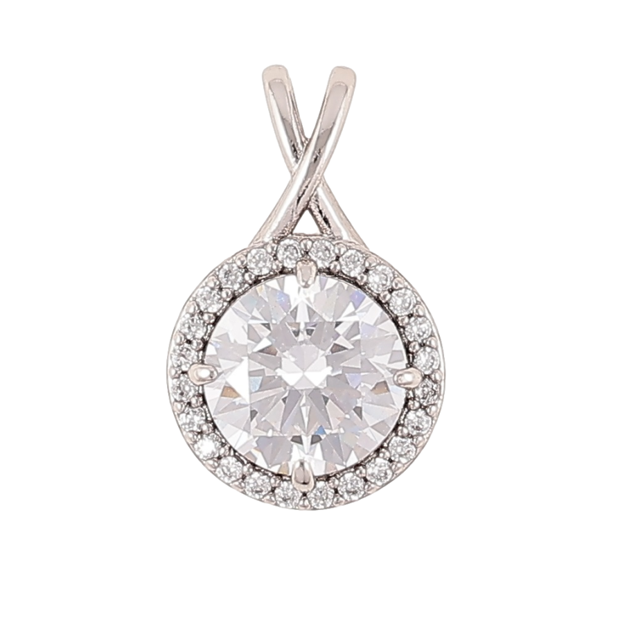 Кулон Xuping Родій «Кришталевий блиск» для ланцюжка до 4мм фото №1