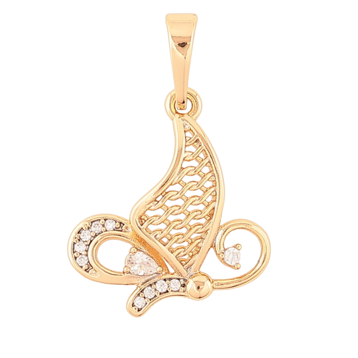 Кулон Xuping Позолота 18K Бабочка для цепочки до 6мм фото №19