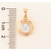 Кулон Xuping Позолота 18K «Коло з кришталевою квіточкою» для ланцюжка до 5 мм фото №2