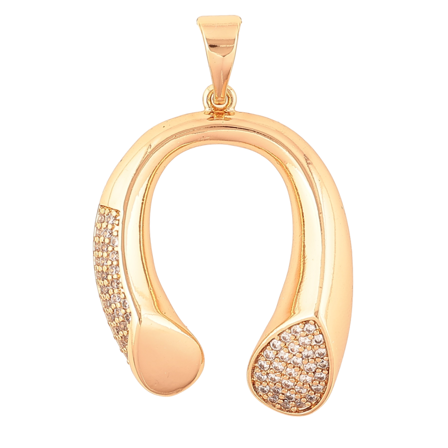 Кулон Xuping Позолота 18K «Декоративна підкова з кристалами» для ланцюжка до 7мм фото №1 Кулон Xuping Позолота 18K «Декоративна підкова з кристалами» для ланцюжка до 7мм фото №1