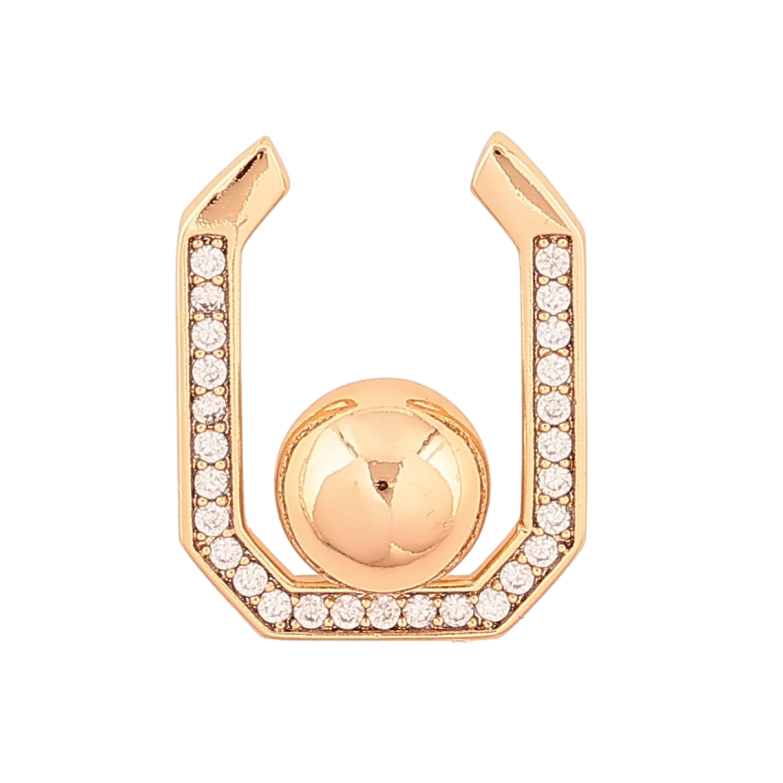 Кулон Xuping Позолота 18K Декоративная подвеска с шариком и кристаллами для цепочки до 2мм фото №1