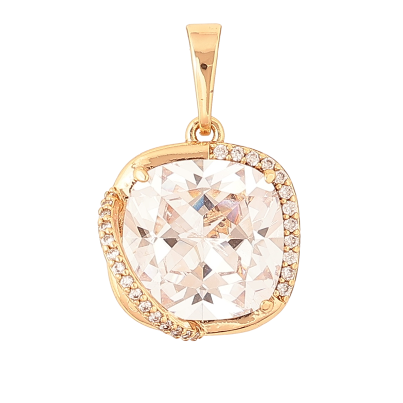 Кулон Xuping Позолота 18K «Кристал у декоративній оправі» для ланцюжка до 6мм фото №1 Кулон Xuping Позолота 18K «Кристал у декоративній оправі» для ланцюжка до 6мм фото №1