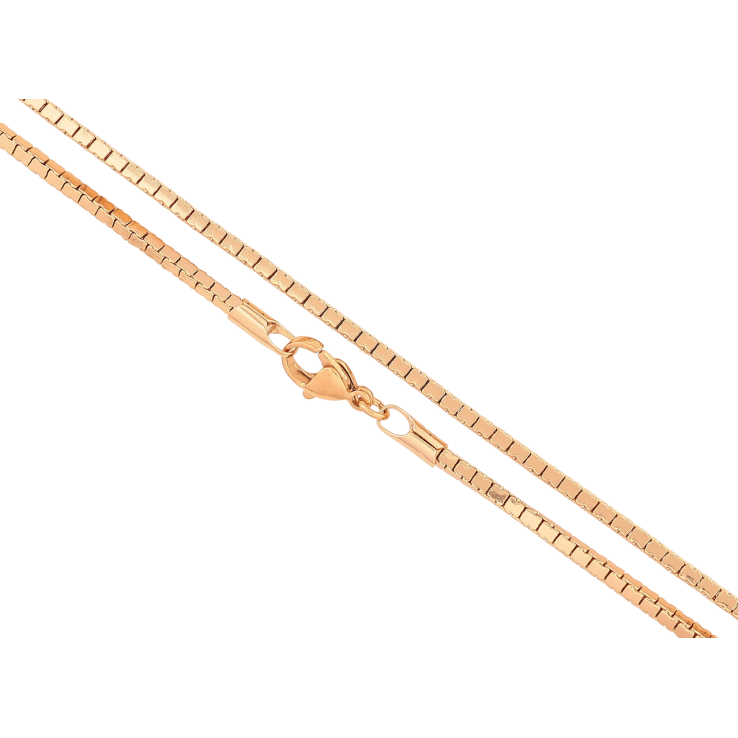 Цепочка Xuping Позолота 18K Плетение Фантазийное 4-х гранное, перекрученное длинна 50см х 2мм фото №9 Цепочка Xuping Позолота 18K Плетение Фантазийное 4-х гранное, перекрученное длинна 50см х 2мм фото №9