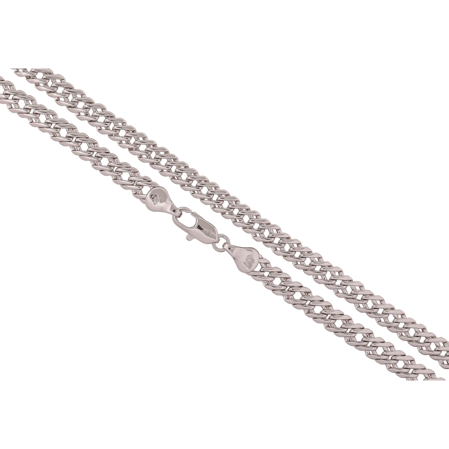 Ланцюжок Xuping Родій Плетение Двойной Ромб длина 45см х 5мм фото №1