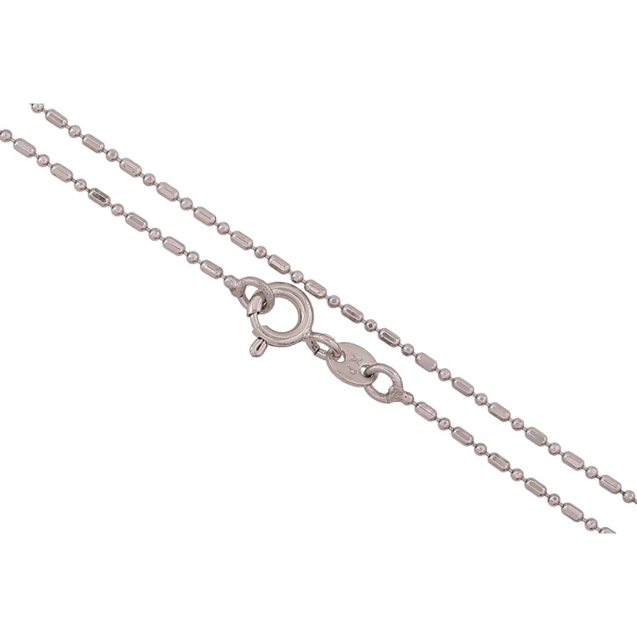Цепочка Xuping Родий Плетение Перлина длина 45см х 1мм фото №1