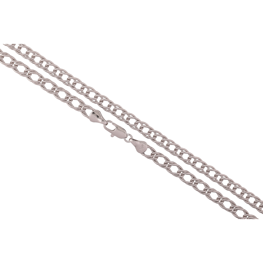 Ланцюжок Xuping Родій «Плетіння Ромб» довжина 50см х 5мм фото №1 Ланцюжок Xuping Родій «Плетіння Ромб» довжина 50см х 5мм фото №1