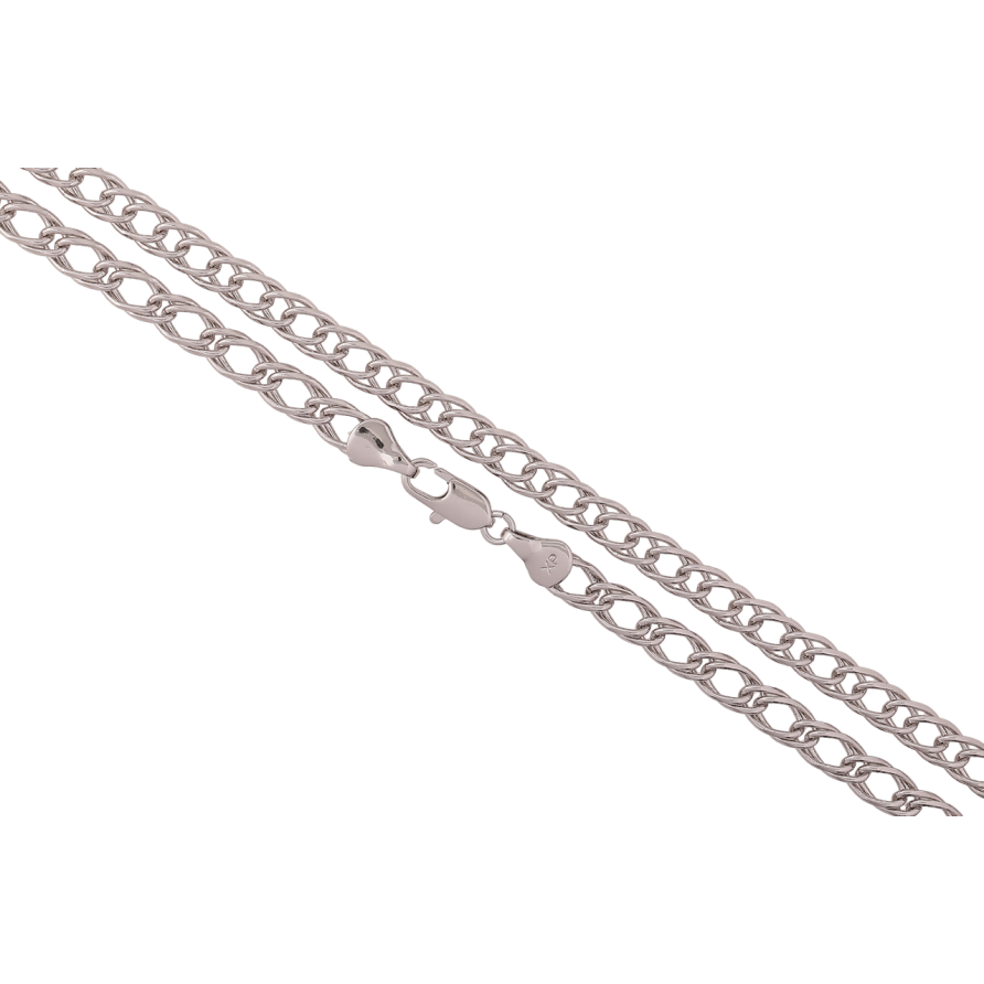 Ланцюжок Xuping Родій «Плетіння Ромб» довжина 55см х 5мм фото №1 Ланцюжок Xuping Родій «Плетіння Ромб» довжина 55см х 5мм фото №1