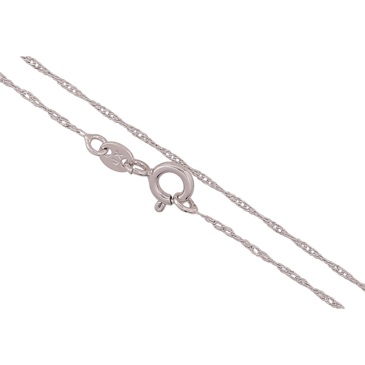 Цепочка Xuping Родий Плетение Кордовое длина 45см х 1мм фото №16 Цепочка Xuping Родий Плетение Кордовое длина 45см х 1мм фото №16
