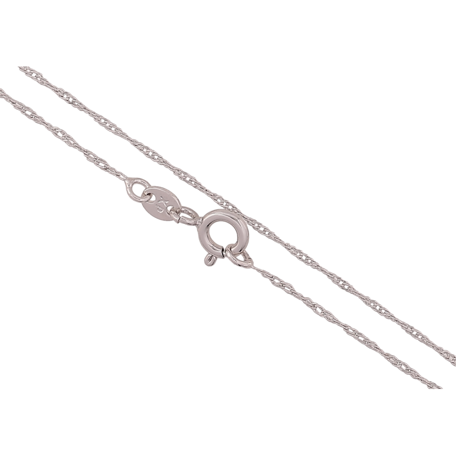 Ланцюжок Xuping Родій «Плетіння Кордове» довжина 50см х 1мм фото №1 Ланцюжок Xuping Родій «Плетіння Кордове» довжина 50см х 1мм фото №1