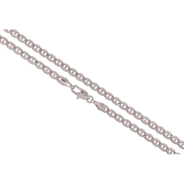 Ланцюжок Xuping Родій «Плетіння Морський ланцюг з візерунком» довжина 50см х 4мм фото №18 Ланцюжок Xuping Родій «Плетіння Морський ланцюг з візерунком» довжина 50см х 4мм фото №18