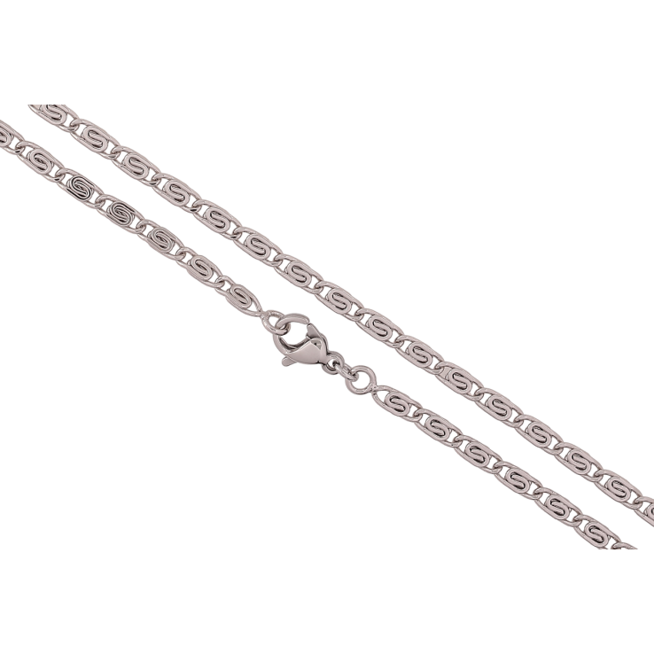 Цепочка Xuping Родий Плетение Улитка длина 45см х 3мм фото №7 Цепочка Xuping Родий Плетение Улитка длина 45см х 3мм фото №7