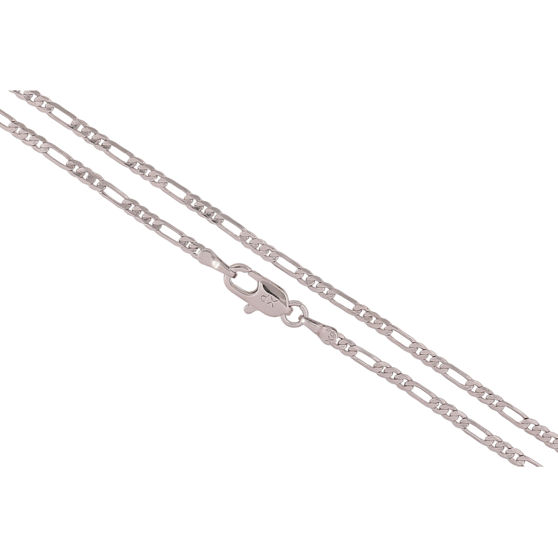Ланцюжок Xuping Родій «Плетіння Фігаро» довжина 45см х 2мм фото №1 Ланцюжок Xuping Родій «Плетіння Фігаро» довжина 45см х 2мм фото №1