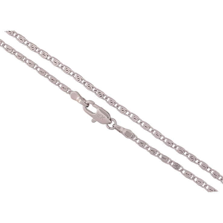 Цепочка Xuping Родий Плетение Улитка длина 45см х 2мм фото №10 Цепочка Xuping Родий Плетение Улитка длина 45см х 2мм фото №10