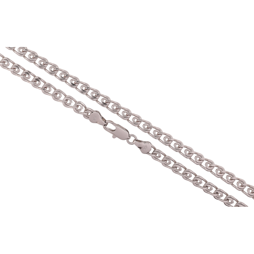 Ланцюжок Xuping Родій «Плетіння Лав» довжина 50см х 5.5мм фото №1 Ланцюжок Xuping Родій «Плетіння Лав» довжина 50см х 5.5мм фото №1