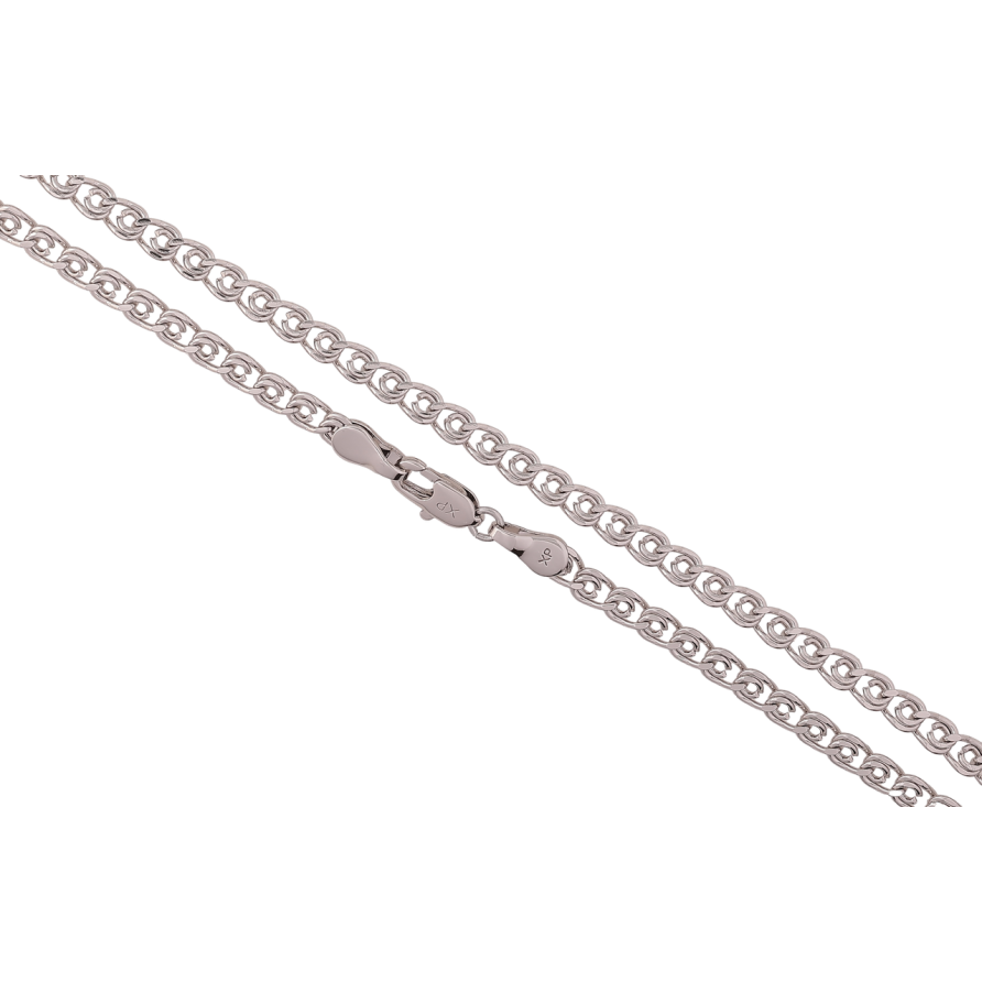 Цепочка Xuping Родий Плетение Лав длина 45см х 4мм фото №1