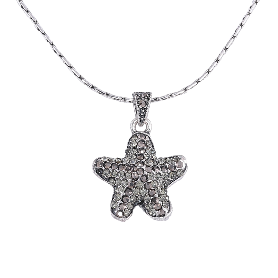 Подвеска на цепочке Звезда со стразами длина 42-47см х 1мм фото №1 Подвеска на цепочке Звезда со стразами длина 42-47см х 1мм фото №1