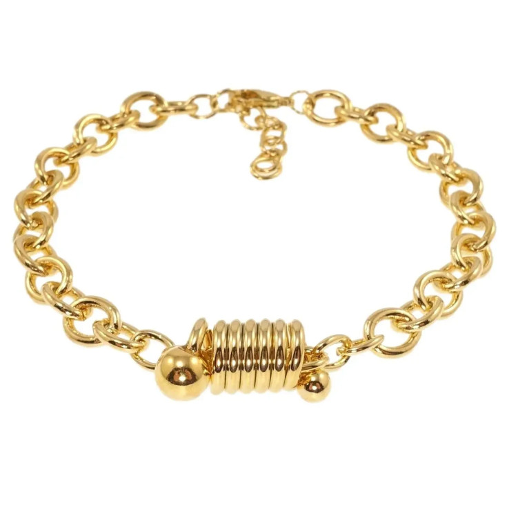 Браслеты Xuping Позолота 18K Якорное плетение с вставкой из колечек длина с доп.цеп. 17-20см фото №13 Браслеты Xuping Позолота 18K Якорное плетение с вставкой из колечек длина с доп.цеп. 17-20см фото №13