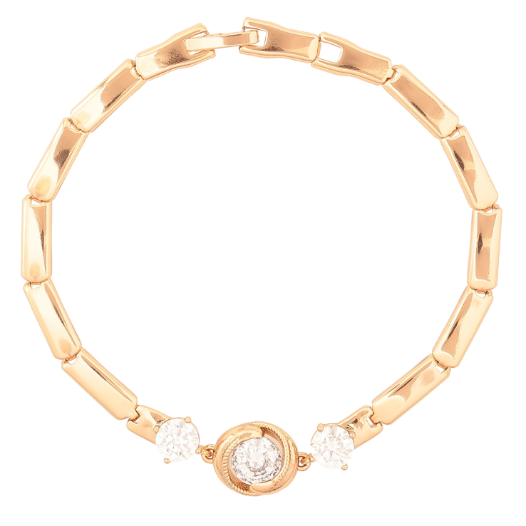 Браслет Xuping Позолота 18K Три кристалла размер 19см х 4-10мм фото №14 Браслет Xuping Позолота 18K Три кристалла размер 19см х 4-10мм фото №14