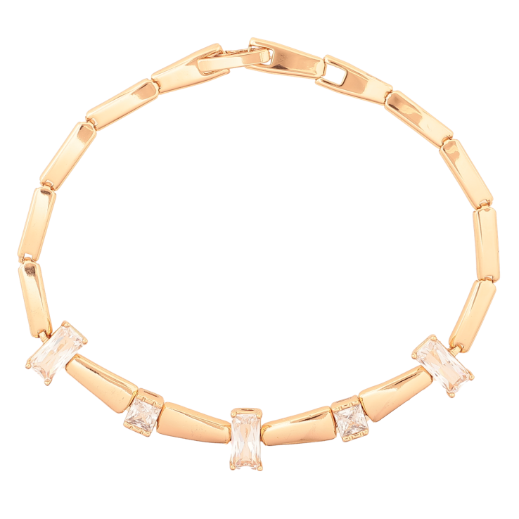 Браслет Xuping Позолота 18K Кристальные вставки размер 19см х 3-7мм фото №25 Браслет Xuping Позолота 18K Кристальные вставки размер 19см х 3-7мм фото №25