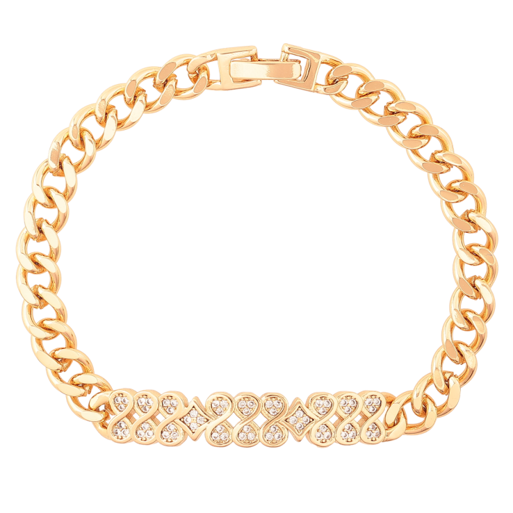 Браслет Xuping Позолота 18K Панцирная цепочка с декоративной вставкой размер 19см х 7-8мм фото №20 Браслет Xuping Позолота 18K Панцирная цепочка с декоративной вставкой размер 19см х 7-8мм фото №20