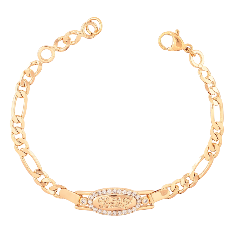 Браслет Xuping Позолота 18K Цепочка с вставкой Baby размер 16см х 4-8мм фото №1 Браслет Xuping Позолота 18K Цепочка с вставкой Baby размер 16см х 4-8мм фото №1