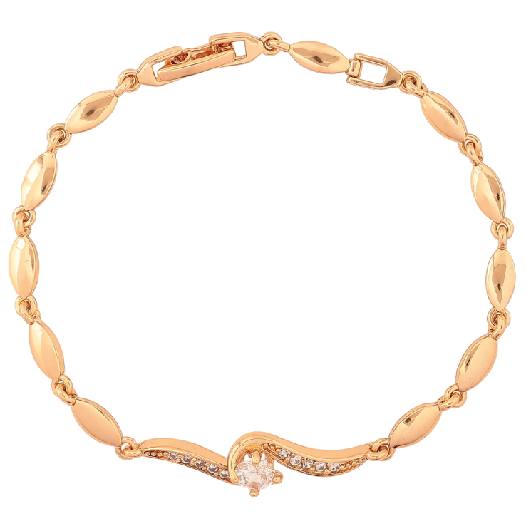 Браслет Xuping Позолота 18K Узор с кристаллами размер 18см х 4-7мм фото №23 Браслет Xuping Позолота 18K Узор с кристаллами размер 18см х 4-7мм фото №23