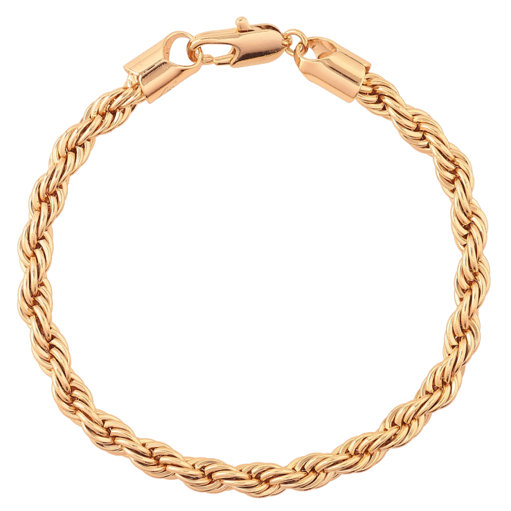 Браслет Xuping Позолота 18K Цепочка плетение Веревка размер 19см х 5мм фото №22 Браслет Xuping Позолота 18K Цепочка плетение Веревка размер 19см х 5мм фото №22