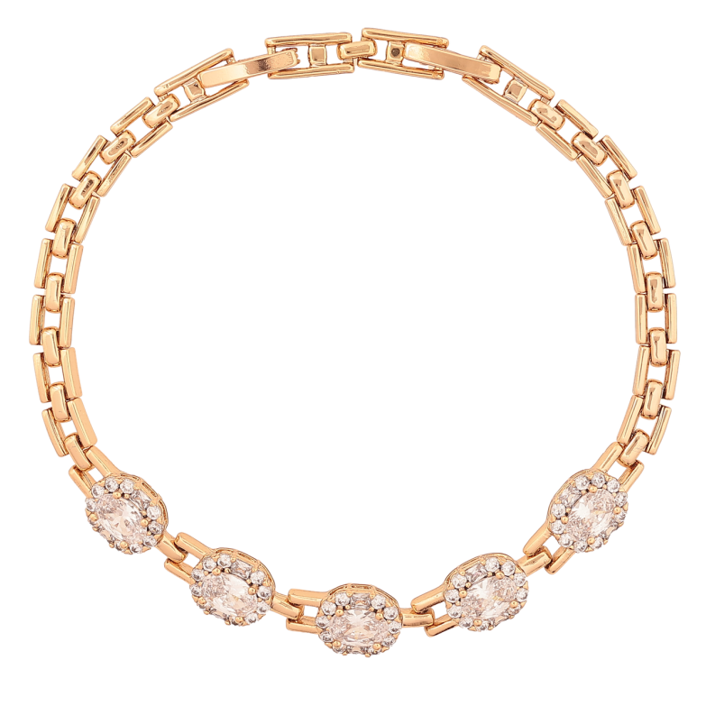 Браслет Xuping Позолота 18K «Візерунок з кристалів» розмір з доп. замком 17.5,19.5см х 4-6мм фото №1 Браслет Xuping Позолота 18K «Візерунок з кристалів» розмір з доп. замком 17.5,19.5см х 4-6мм фото №1